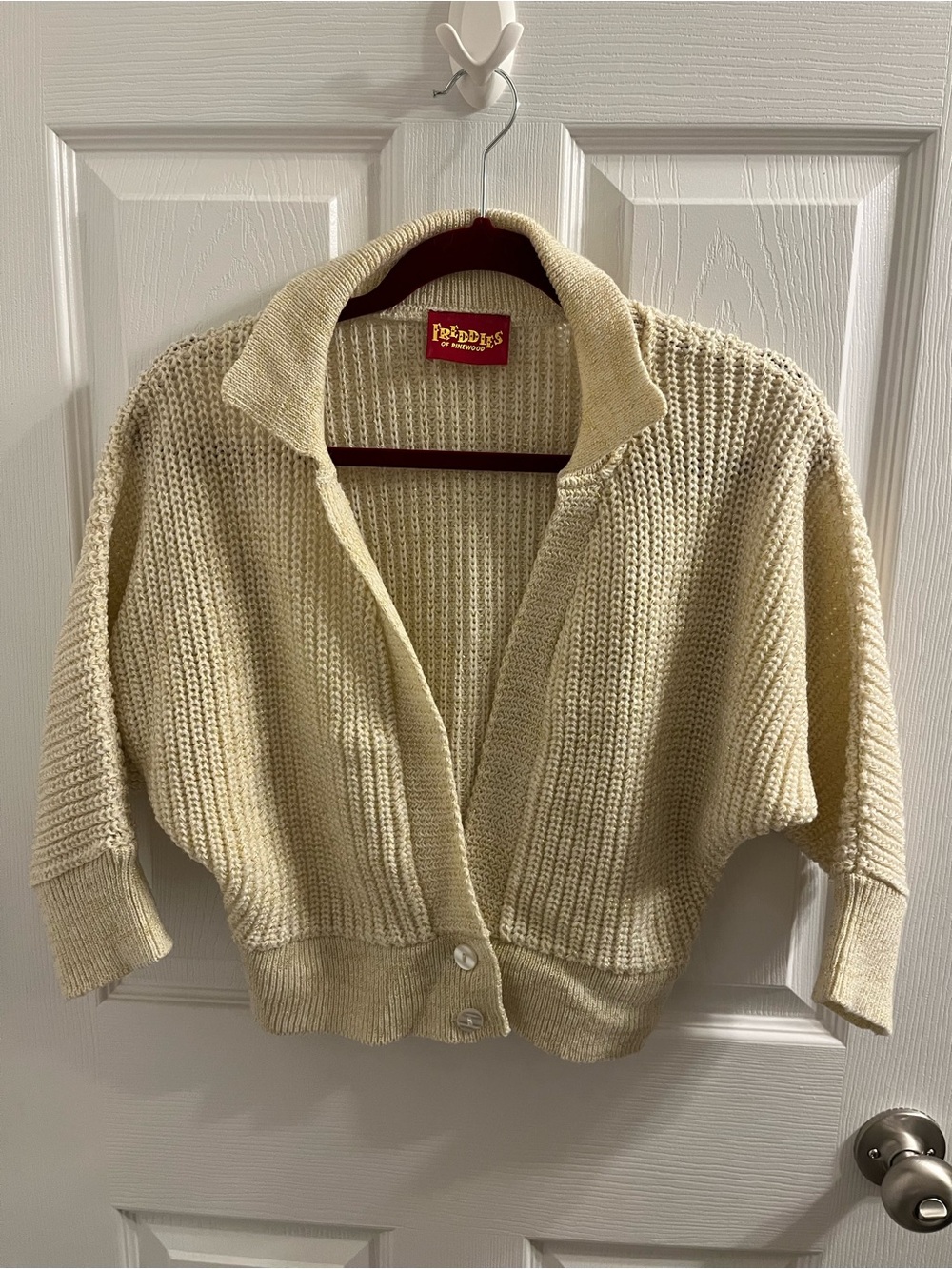 Freddie’s of Pinewood Cream and Gold Sweater